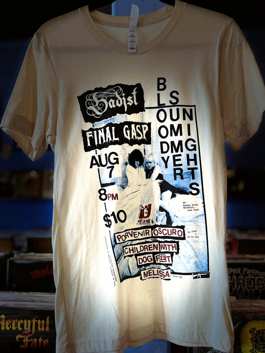 SADIST / FINAL GASP | Show Poster T-Shirt