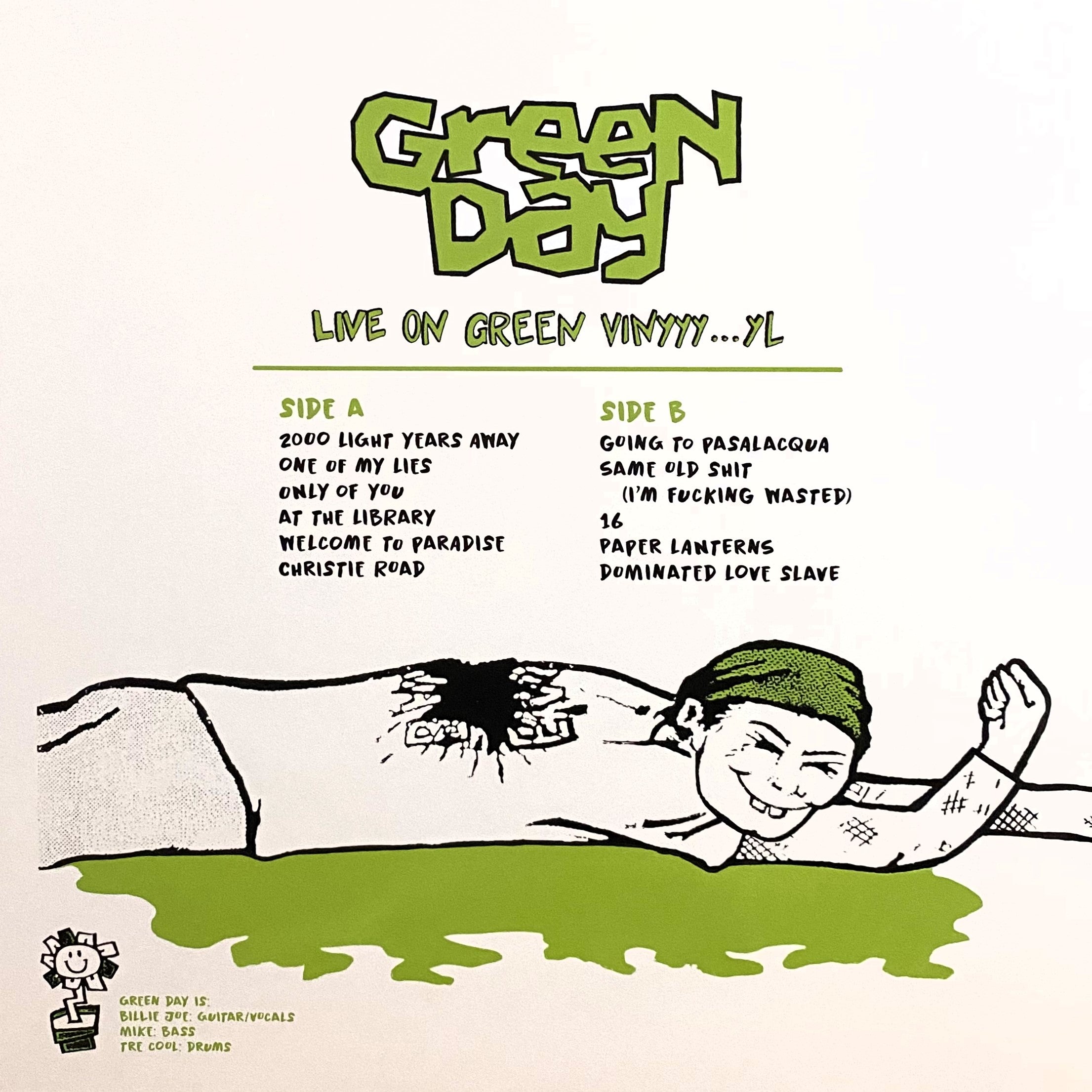 GREEN DAY – Live On Green Vinyyyyl LP (color vinyl) – CITY NOISE