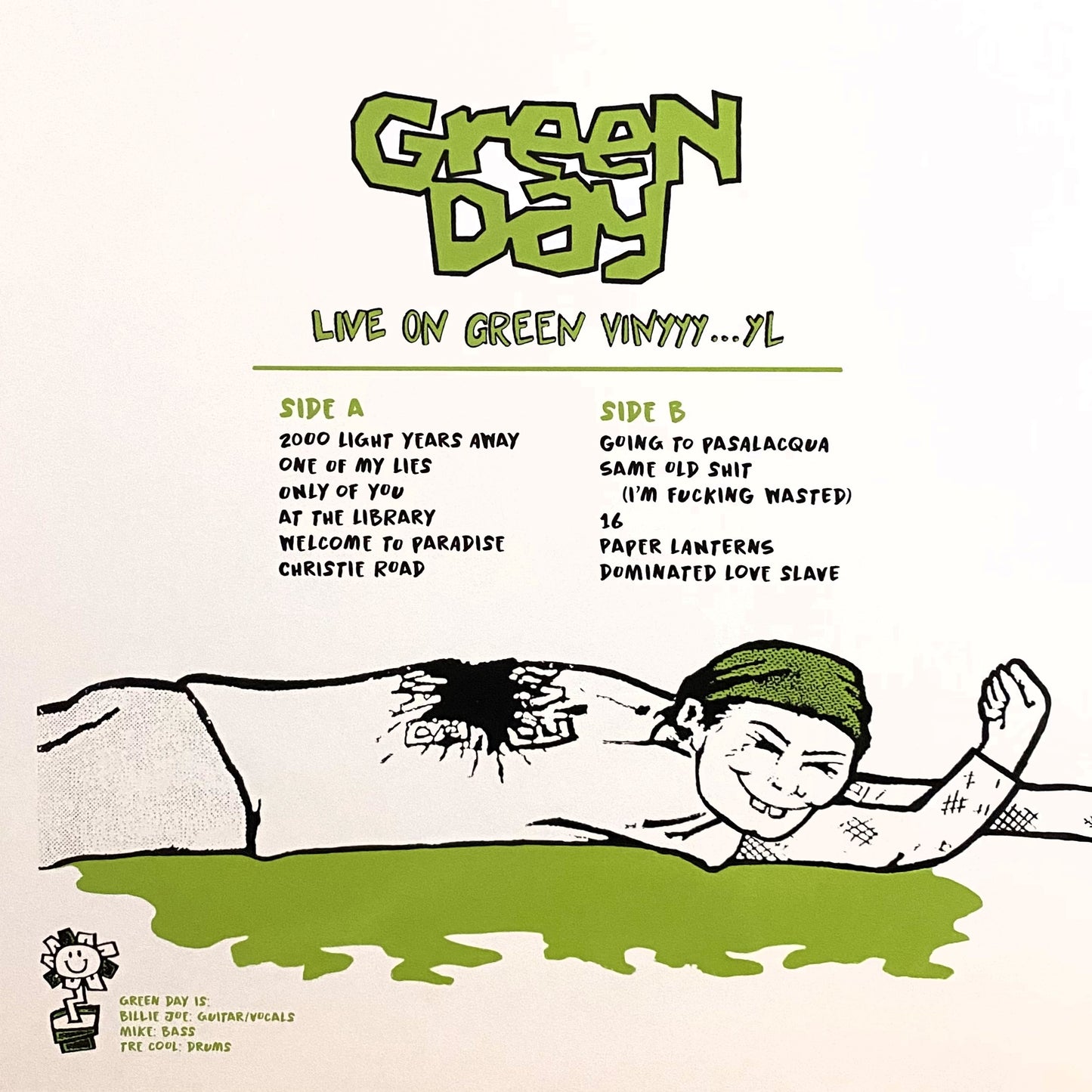 GREEN DAY – Live On Green Vinyyy...yl LP (green marbled vinyl)