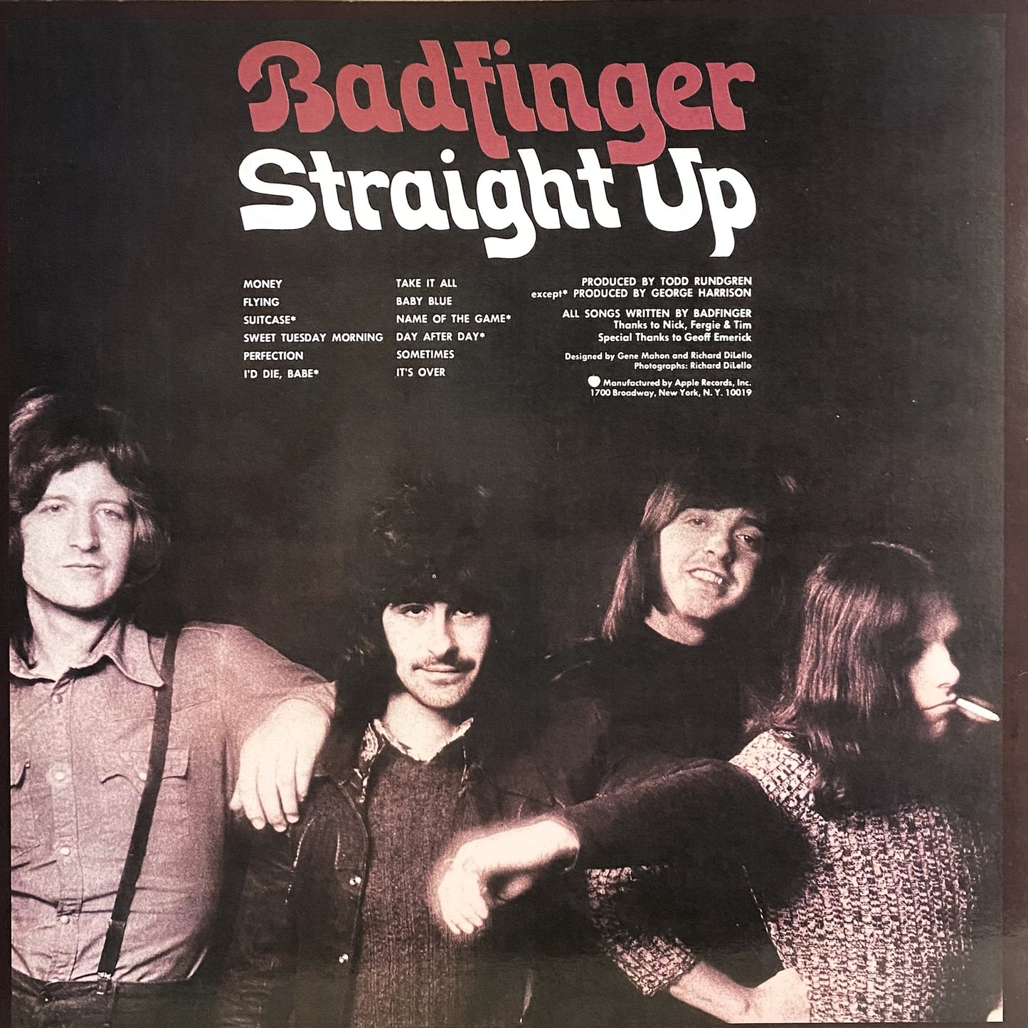 BADFINGER – Straight Up LP