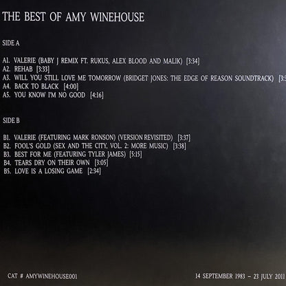 AMY WINEHOUSE – The Best Of Amy Winehouse LP (pink vinyl)