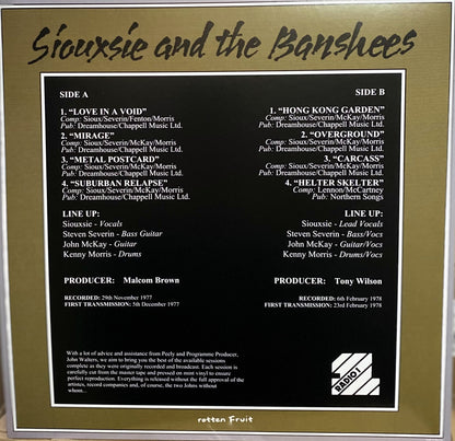 SIOUXSIE & THE BANSHEES – The Peel Sessions: 1977 - 1979 LP