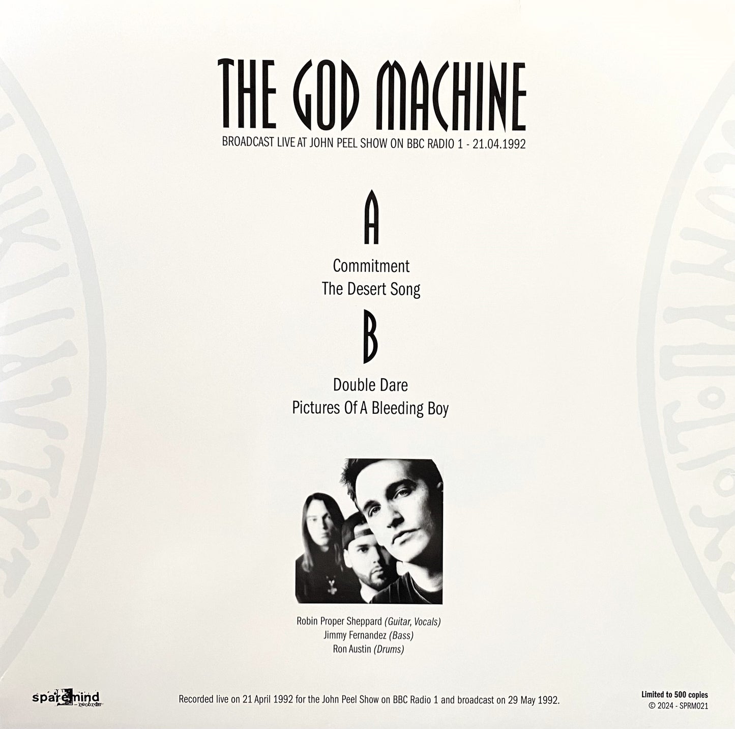 GOD MACHINE – Broadcast Live At John Peel Show 1992 LP