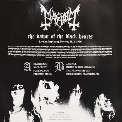 MAYHEM – Dawn Of The Black Hearts LP