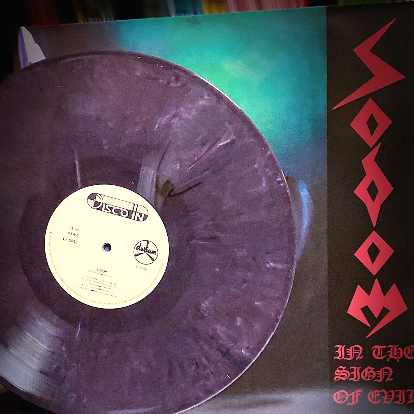 SODOM / HELLHAMMER – Apocalyptic Raids / In the Sign of Evil LP (color vinyl)