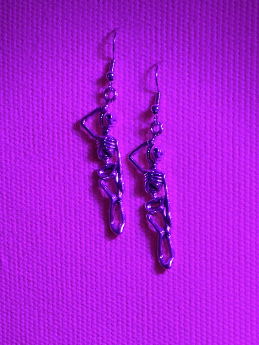 Skeleton Hanging Earring