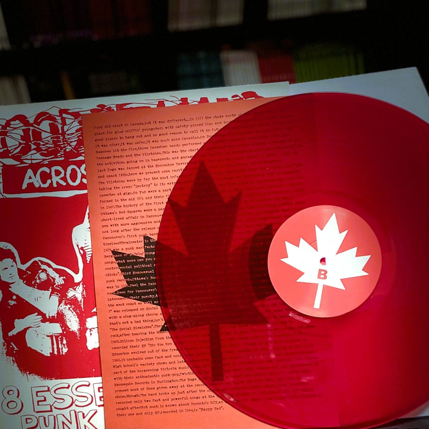 V/A – Bloodstains Across Canada LP (red translucent vinyl)