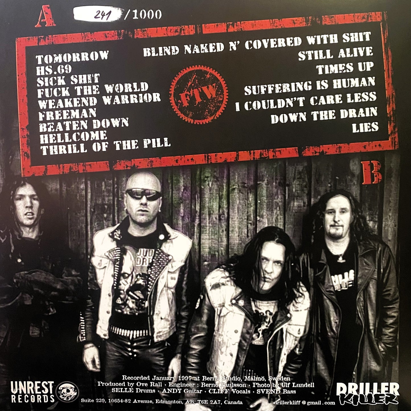 DRILLER KILLER – Fuck The World LP