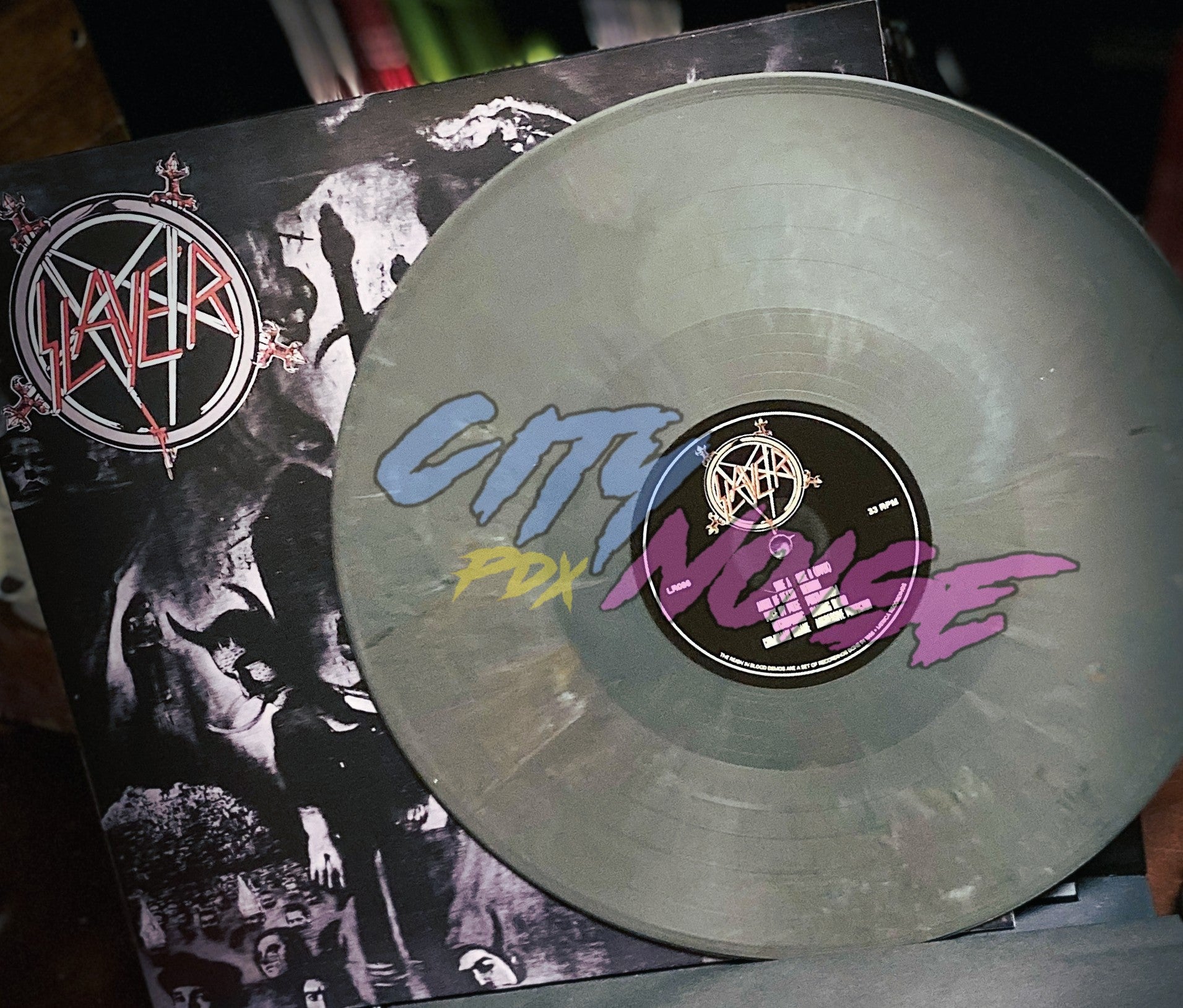 SLAYER – Reign In Blood Demo 1986 LP (marbled vinyl) – CITY NOISE