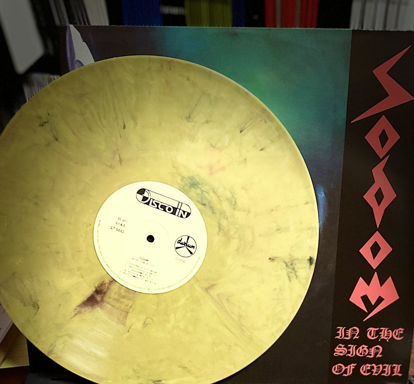 SODOM / HELLHAMMER – Apocalyptic Raids / In the Sign of Evil LP