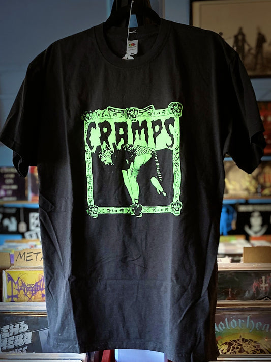 CRAMPS | Green Cheetah T-Shirt