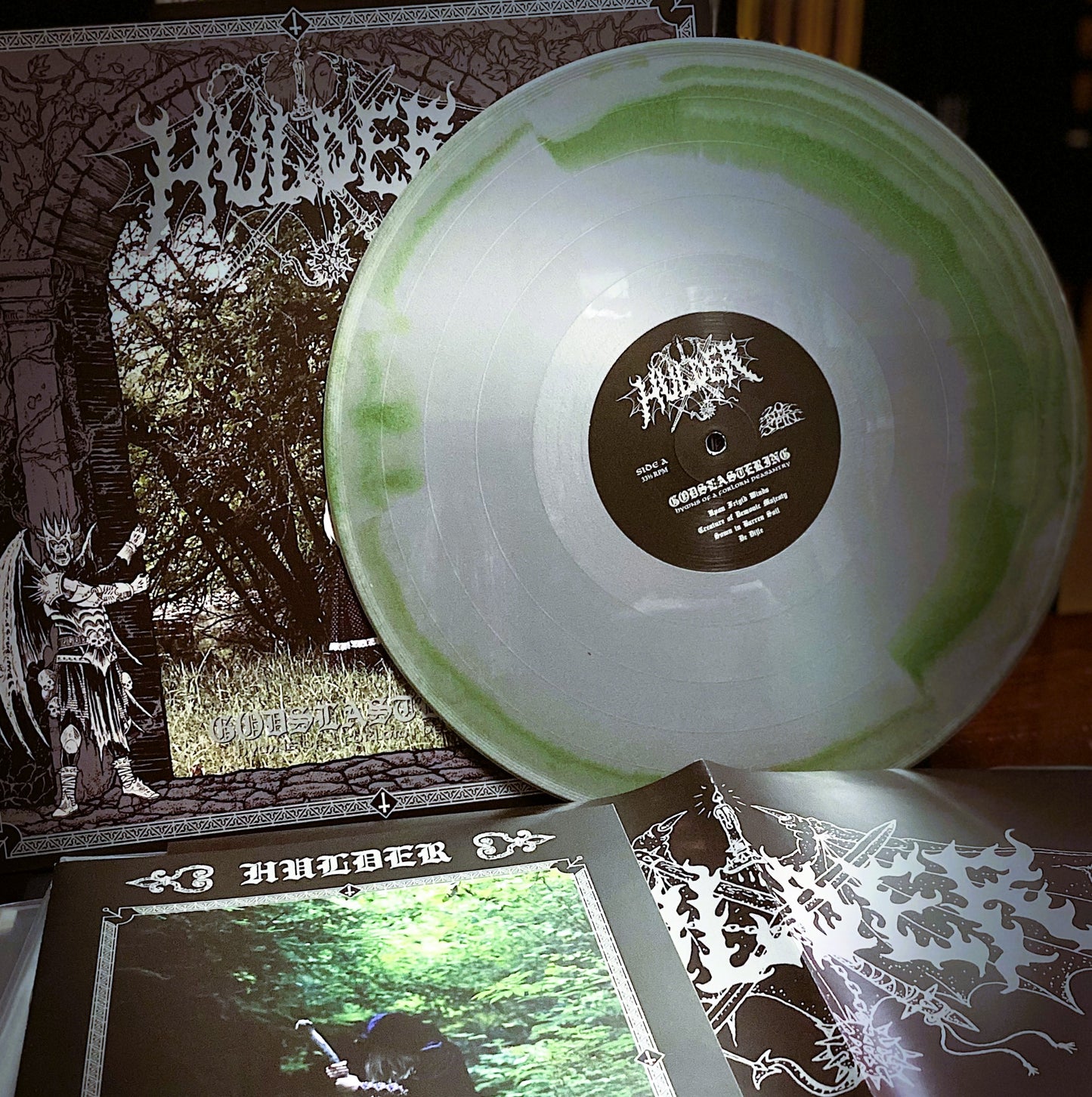 HULDER – Godslastering: Hymns Of A Forlorn Peasantry LP (green/silver merge vinyl)