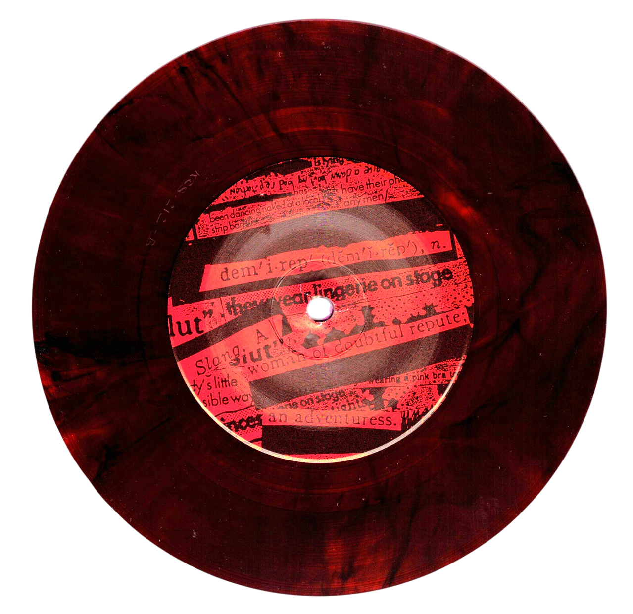 BIKINI KILL – New Radio 7" (red/black swirl vinyl)