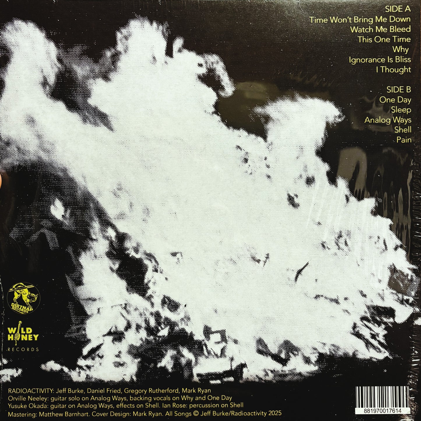 RADIOACTIVITY – Time Won't Bring Me Down LP