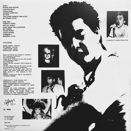 GERMS – What We Do Is Secret LP