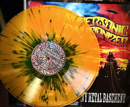 SUPERSONIC EXPLOSIONIZER – Sunsets From The Heavy Metal Basement LP + CD (orange splatter vinyl)