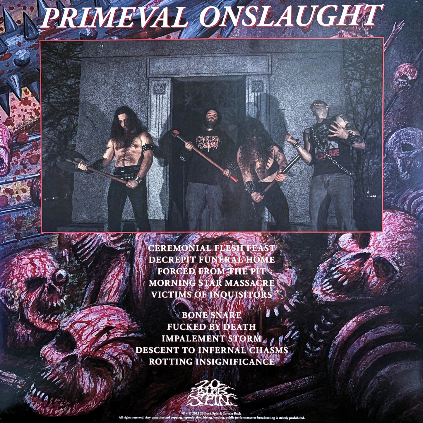 TORTURE RACK – Primeval Onslaught LP