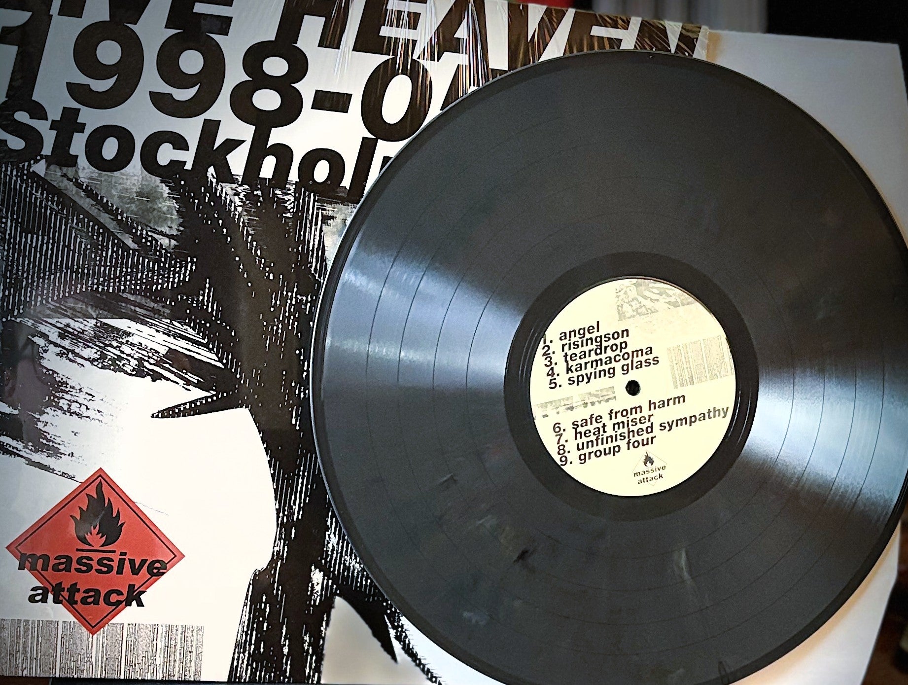 MASSIVE ATTACK – Live Heaven • Stockholm, Sweden 1998 LP (color