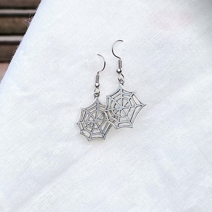 Spider Web Circle Earring (Large)