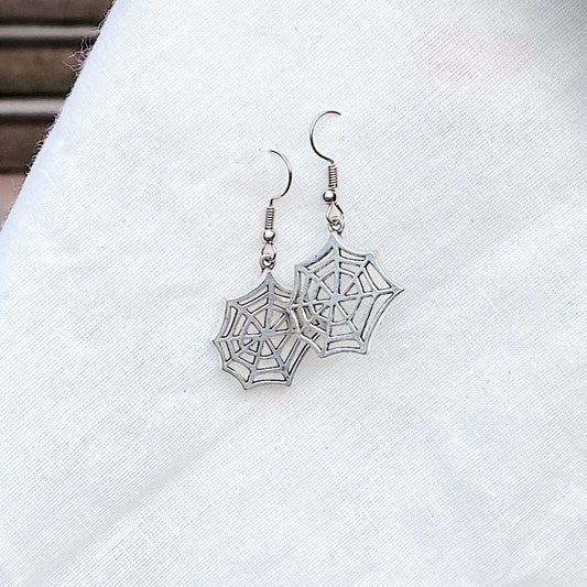 Spider Web Circle Earring