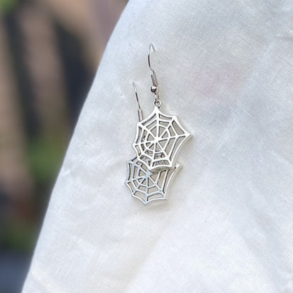 Spider Web Circle Earring (Large)