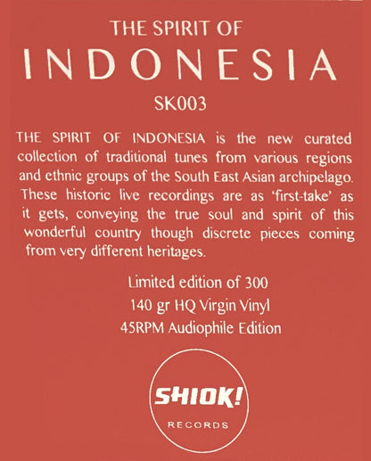 V/A – The Spirit Of Indonesia LP