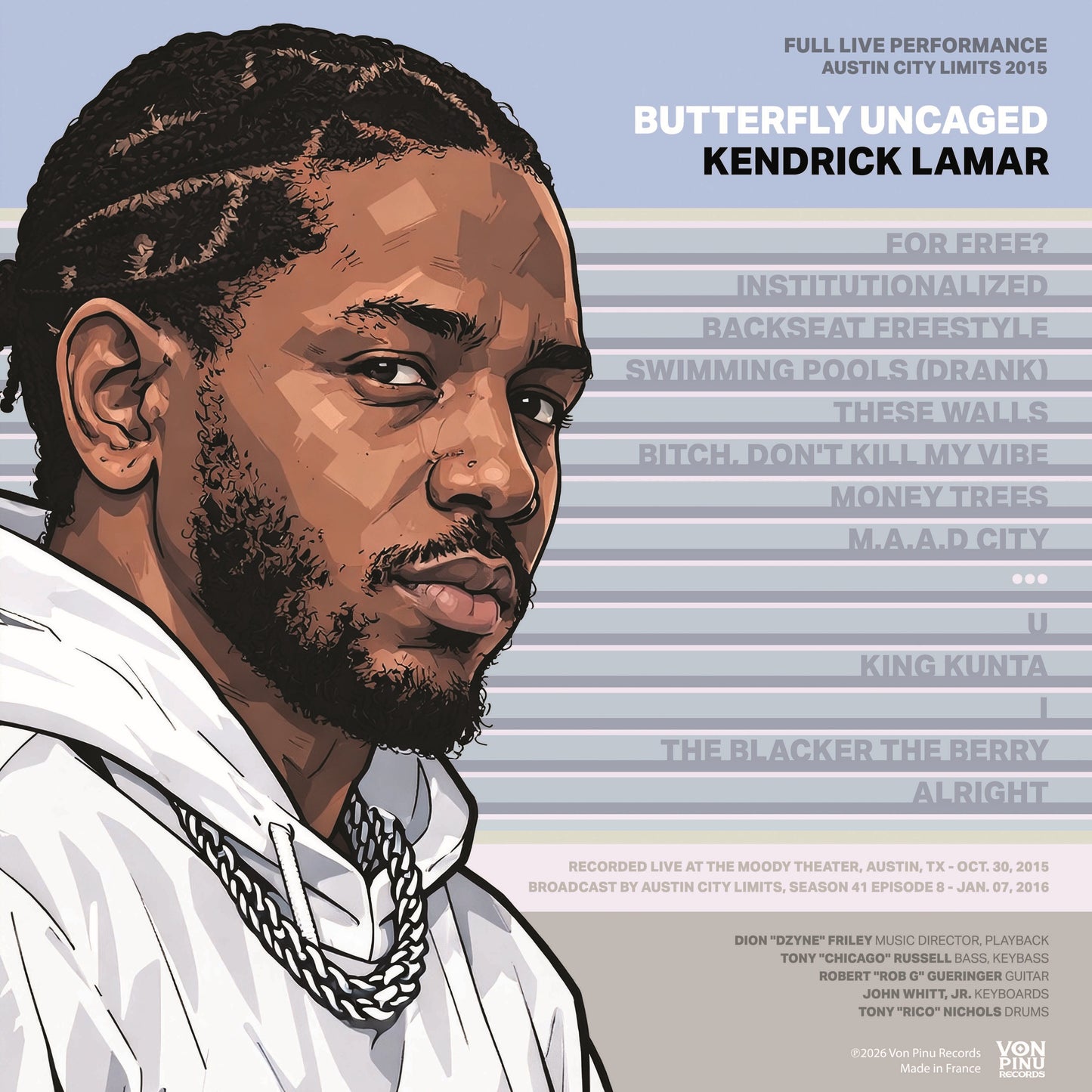KENDRICK LAMAR – Butterfly Uncaged • Austin City Limits 2015 LP