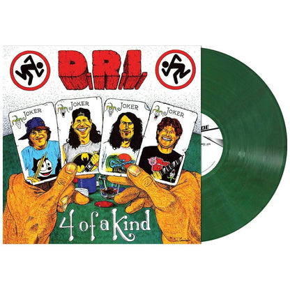 D.R.I. – 4 Of A Kind LP (clear "Poker Table" green vinyl)