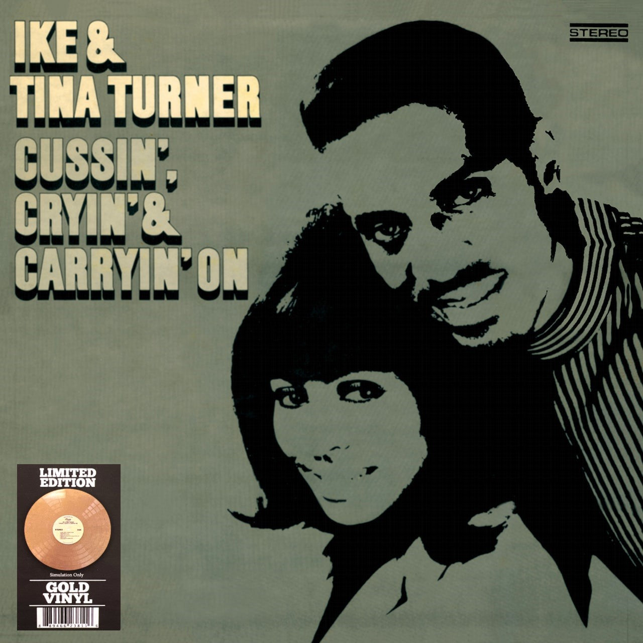 IKE & TINA TURNER – Cussin', Cryin' & Carryin' On LP (color vinyl)