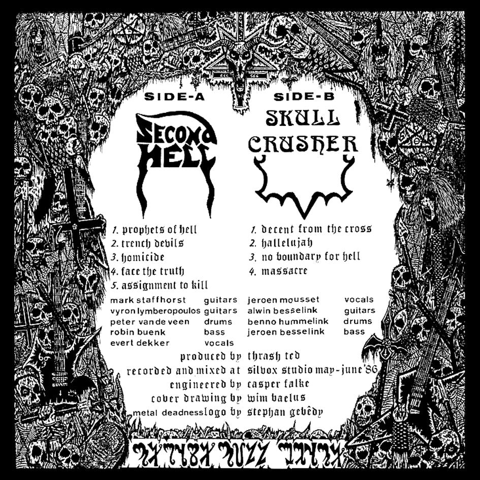 SECOND HELL / SKULL CRUSHER – Metal Deadness LP (lilac vinyl)