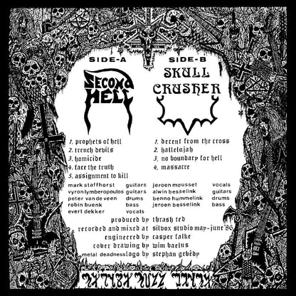 SECOND HELL / SKULL CRUSHER – Metal Deadness LP (lilac vinyl)