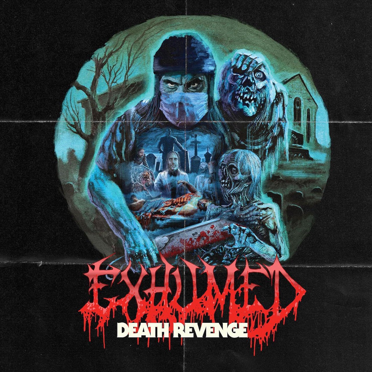 EXHUMED – Death Revenge LP (blue splatter vinyl)