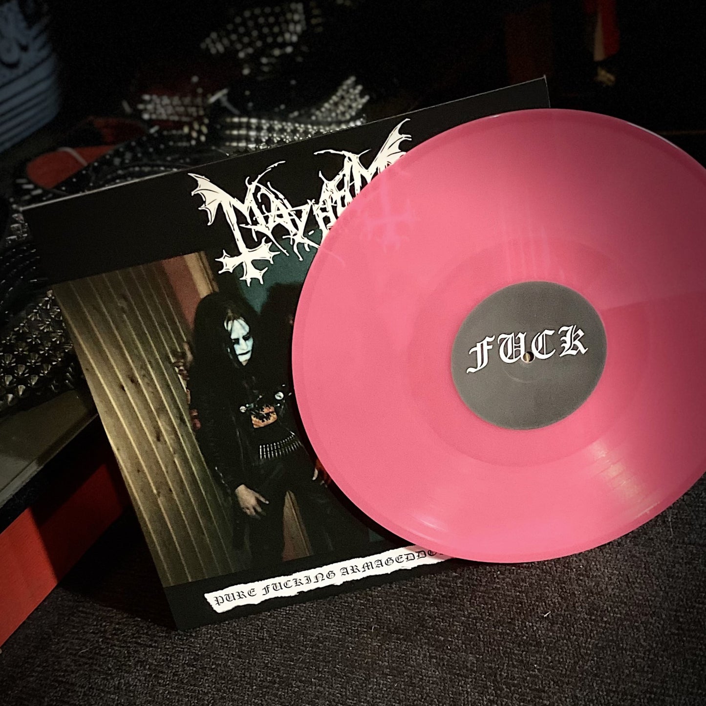 MAYHEM – Pure Fucking Armageddon - 1986 Demos LP (pink vinyl)