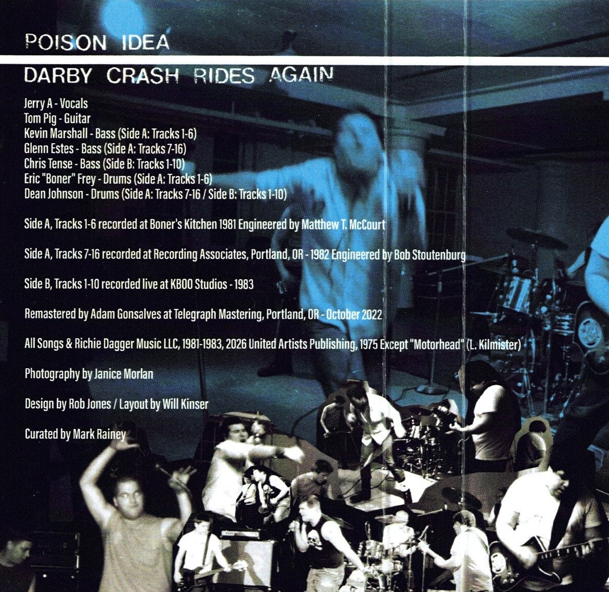POISON IDEA – Darby Crash Rides Again Cassette