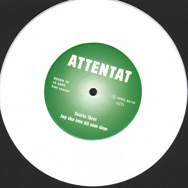 ATTENTAT – Born To Be Malaj 7" (white vinyl)