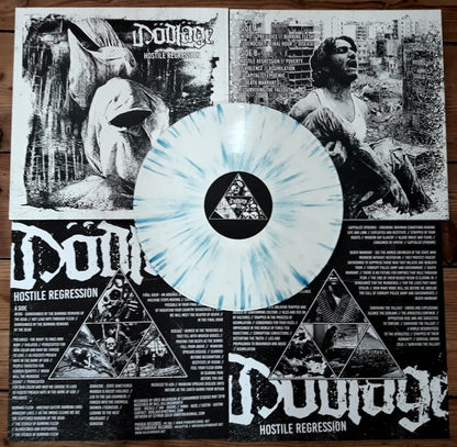 DÖDLÄGE – Hostile Regression LP (white with blue splatter vinyl)