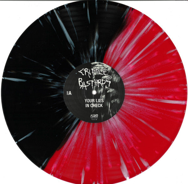 CRIPPLE BASTARDS – Your Lies In Check LP (red/black splatter vinyl)