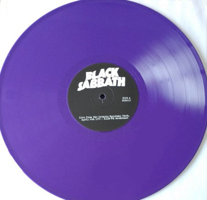 BLACK SABBATH – Ontario Speedway Park 4/6/74 Live LP (purple vinyl)