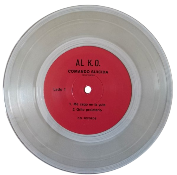 COMANDO SUICIDA – Al K.O. 7" (clear vinyl)