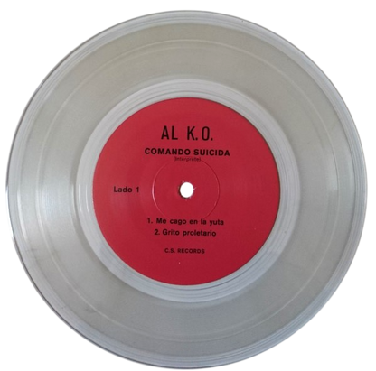 COMANDO SUICIDA – Al K.O. 7" (clear vinyl)