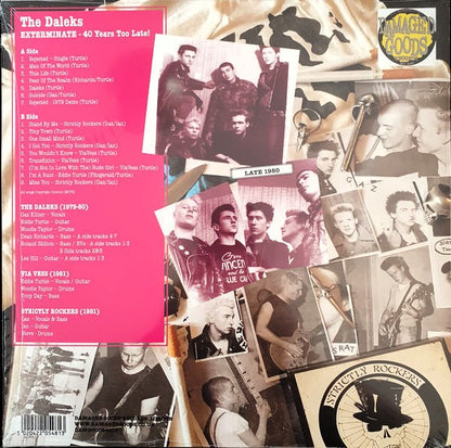 DALEKS – Exterminate • 40 Years Too Late LP (silver vinyl)