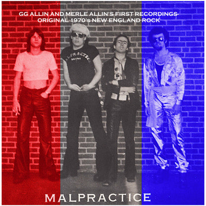 GG ALLIN / MALPRACTICE – Love Tunnel / Devil's Triangle 7" (plum vinyl)