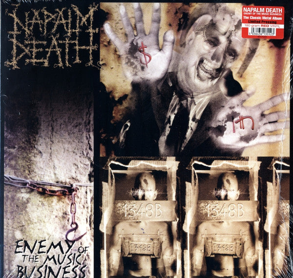 NAPALM DEATH – Enemy Of The Music Business LP (red vinyl)