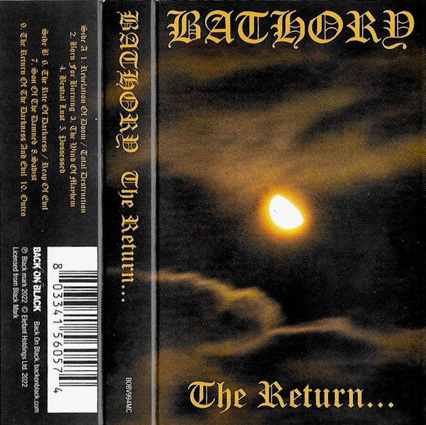 BATHORY – The Return... Cassette