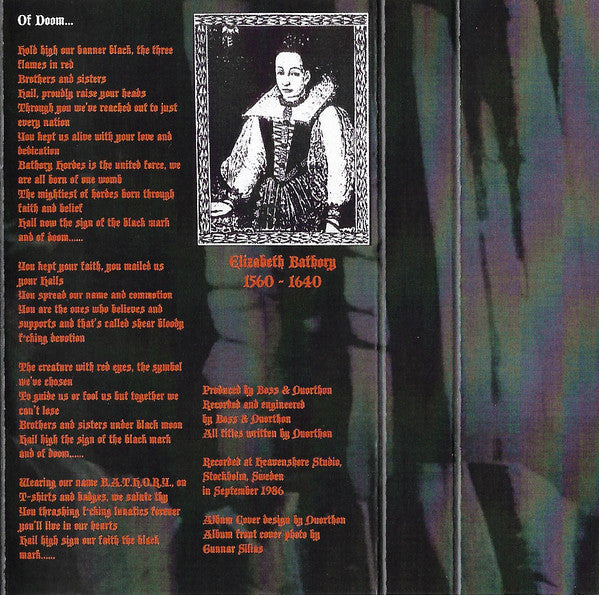 BATHORY – Under The Sign Of The Black Mark Cassette