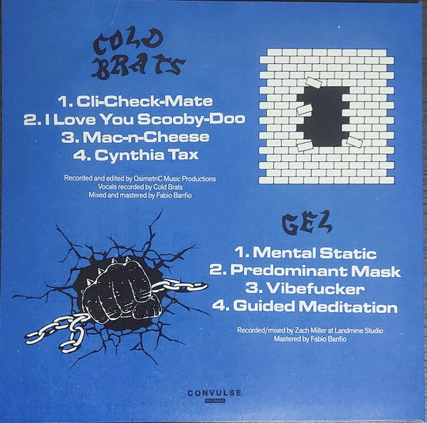 COLD BRATS / GEL – Shock Therapy Split LP