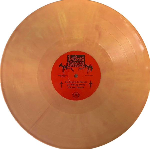LUCIFER'S HAMMER – The Burning Church LP (orange/red marbled vinyl)