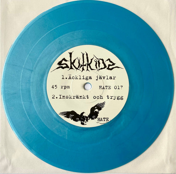 SKITKIDS / NIGHTMARE – S/T Split 7" (blue vinyl)