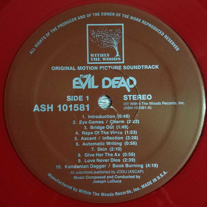 JOSEPH LODUCA – Evil Dead Original Motion Picture Soundtrack LP (red translucent vinyl)