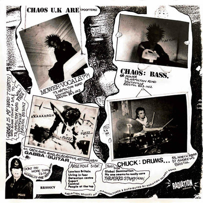 CHAOS U.K. – Short Sharp Shock LP (white vinyl)